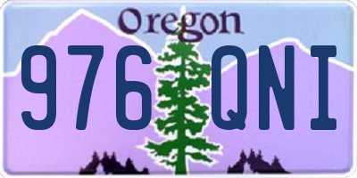 OR license plate 976QNI