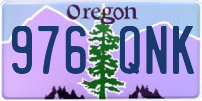 OR license plate 976QNK