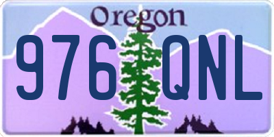 OR license plate 976QNL