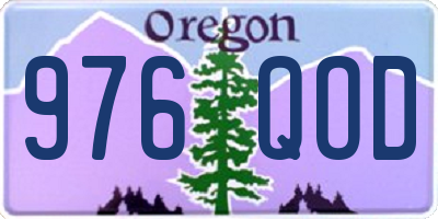 OR license plate 976QOD