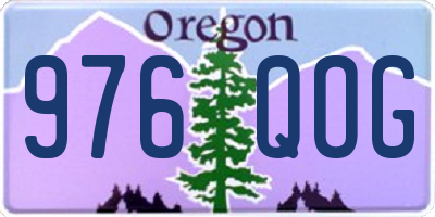 OR license plate 976QOG