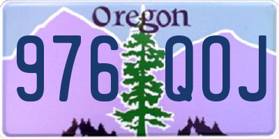 OR license plate 976QOJ