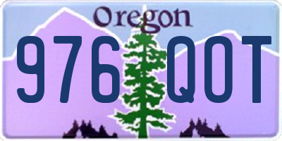 OR license plate 976QOT