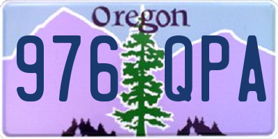 OR license plate 976QPA