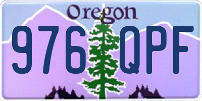 OR license plate 976QPF