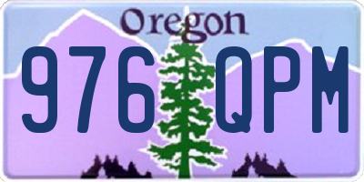 OR license plate 976QPM