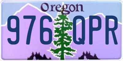 OR license plate 976QPR