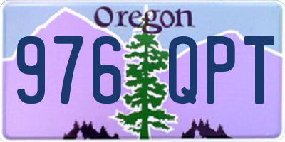 OR license plate 976QPT