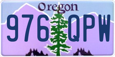 OR license plate 976QPW