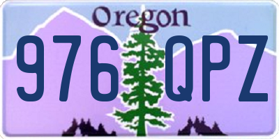 OR license plate 976QPZ