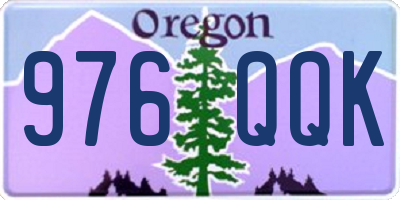 OR license plate 976QQK