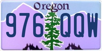 OR license plate 976QQW