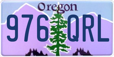 OR license plate 976QRL