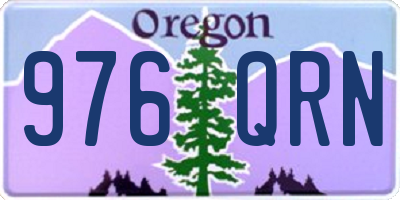 OR license plate 976QRN