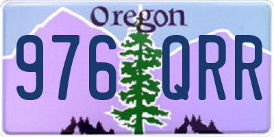 OR license plate 976QRR