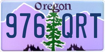 OR license plate 976QRT