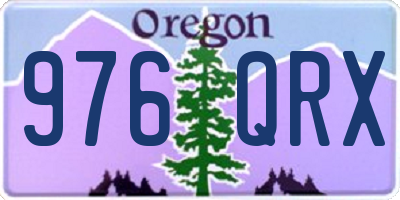 OR license plate 976QRX