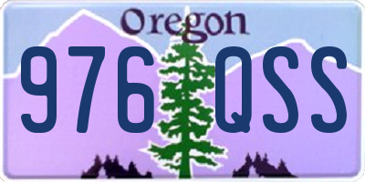 OR license plate 976QSS