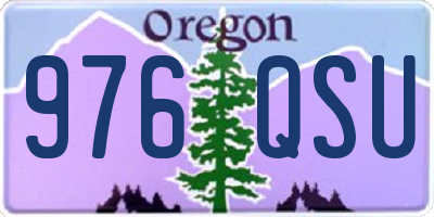 OR license plate 976QSU