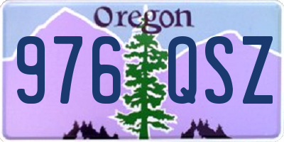 OR license plate 976QSZ