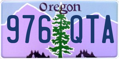 OR license plate 976QTA