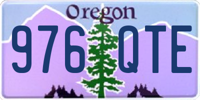 OR license plate 976QTE