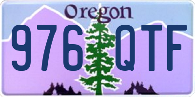 OR license plate 976QTF