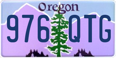 OR license plate 976QTG
