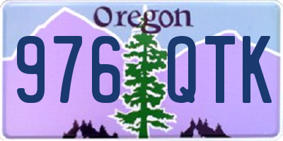 OR license plate 976QTK