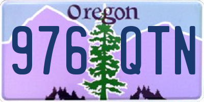 OR license plate 976QTN
