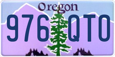 OR license plate 976QTO