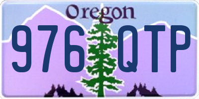 OR license plate 976QTP