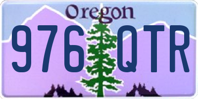 OR license plate 976QTR