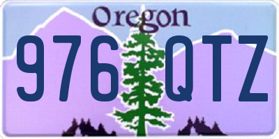 OR license plate 976QTZ