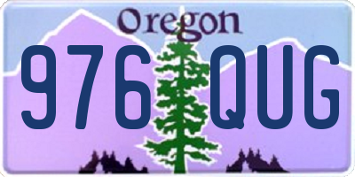 OR license plate 976QUG