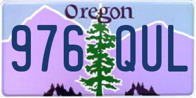 OR license plate 976QUL