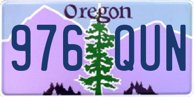 OR license plate 976QUN