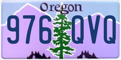 OR license plate 976QVQ