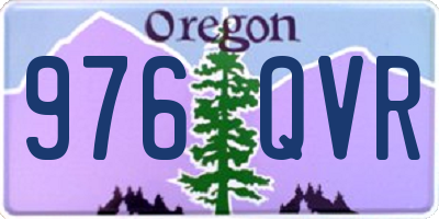 OR license plate 976QVR