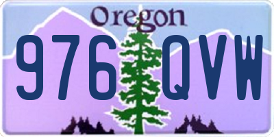OR license plate 976QVW