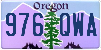 OR license plate 976QWA