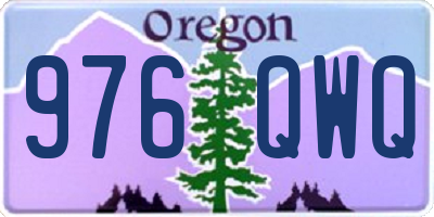 OR license plate 976QWQ