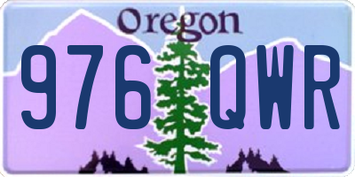 OR license plate 976QWR