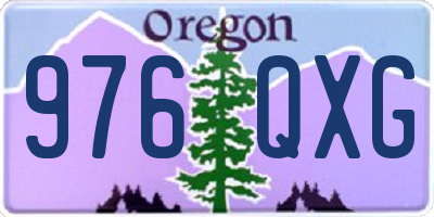 OR license plate 976QXG