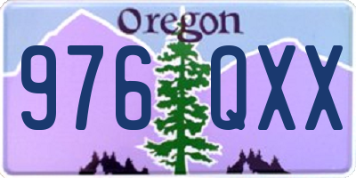 OR license plate 976QXX
