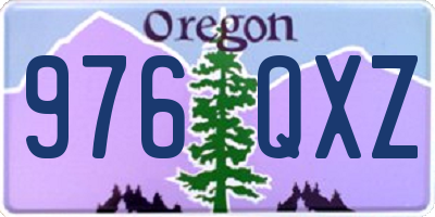 OR license plate 976QXZ