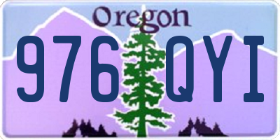 OR license plate 976QYI