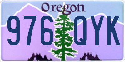 OR license plate 976QYK