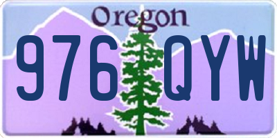 OR license plate 976QYW