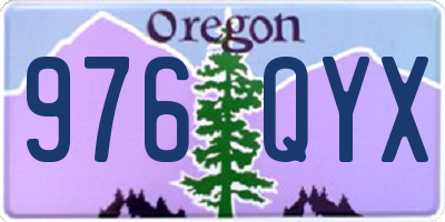 OR license plate 976QYX
